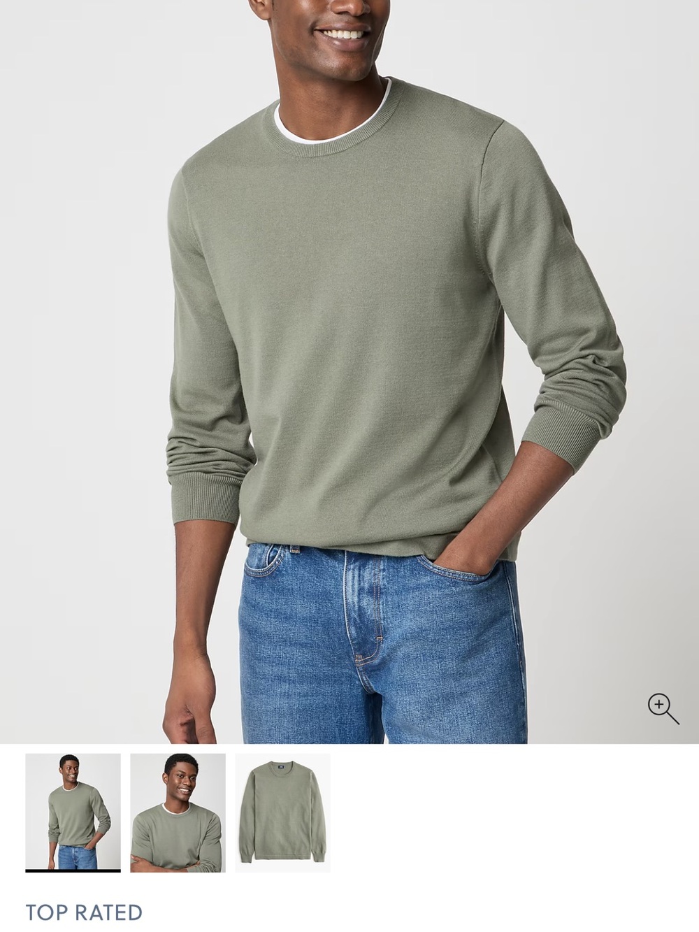NWT J. Crew Sage Green Crewneck Waffle Knit Sweater Sz M. Great gift! Make offer